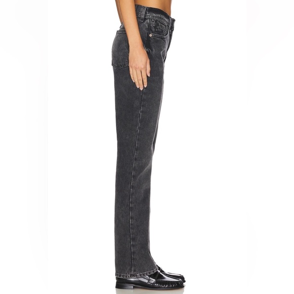 Free People We The Free Xena Slim Straight Jeans in Dark Night - Picture 3 of 14